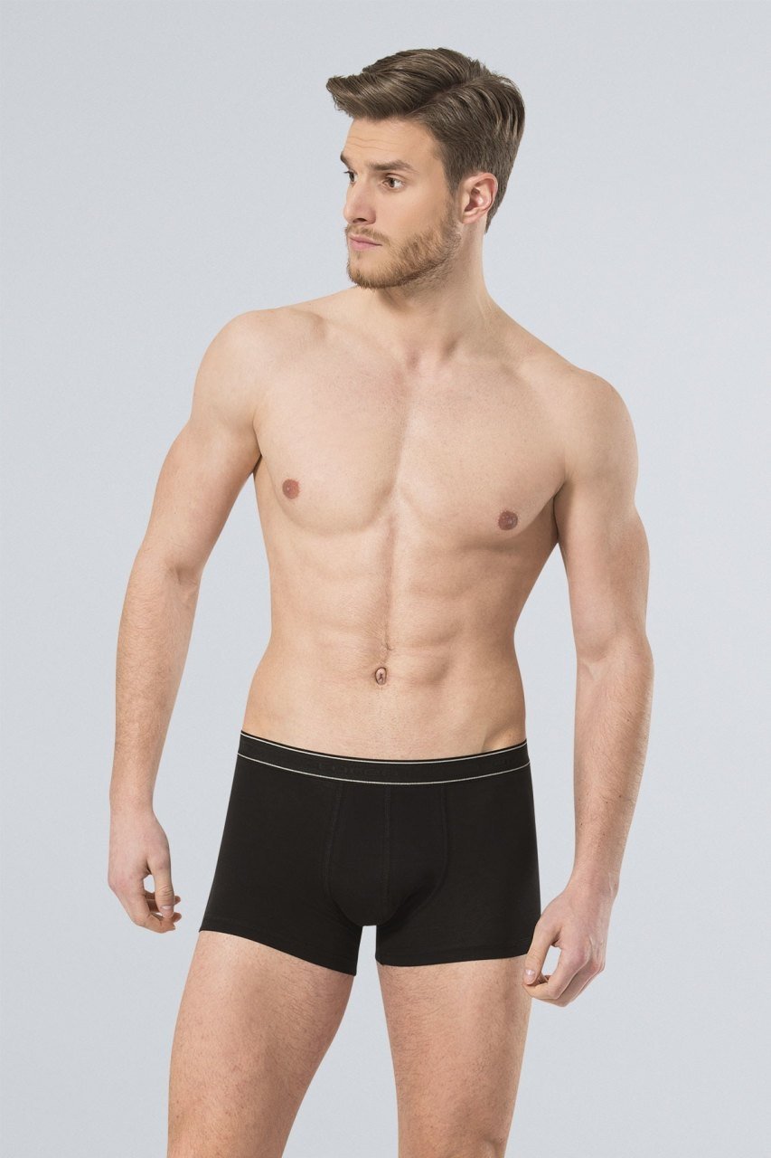Pamuklu Esnek Bel Boxer Türen 165 - Siyah