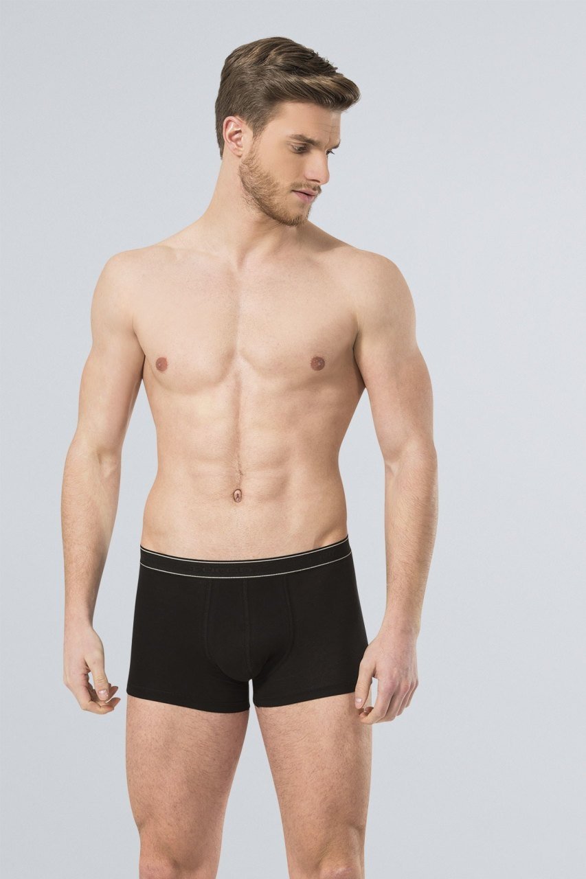 Pamuklu Esnek Bel Boxer Türen 165 - Siyah