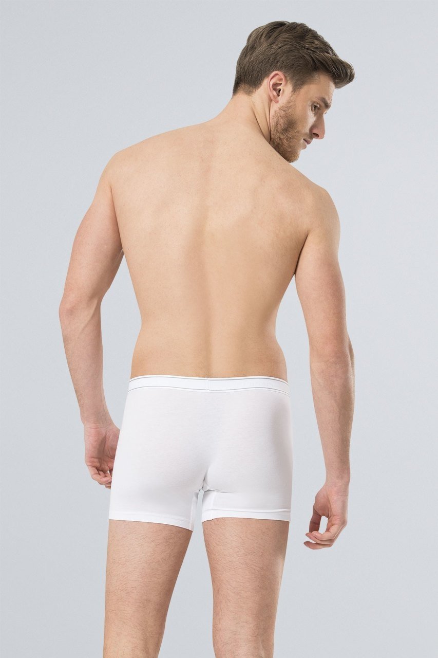 Likralı Pamuklu Boxer Beyaz Türen 174 - Beyaz