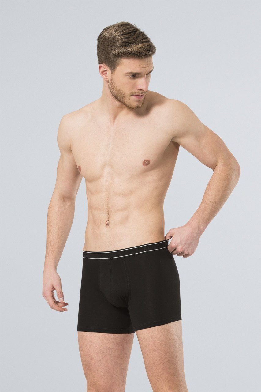 Likralı Esnek Bel Lastiği Boxer Türen 174 - Siyah