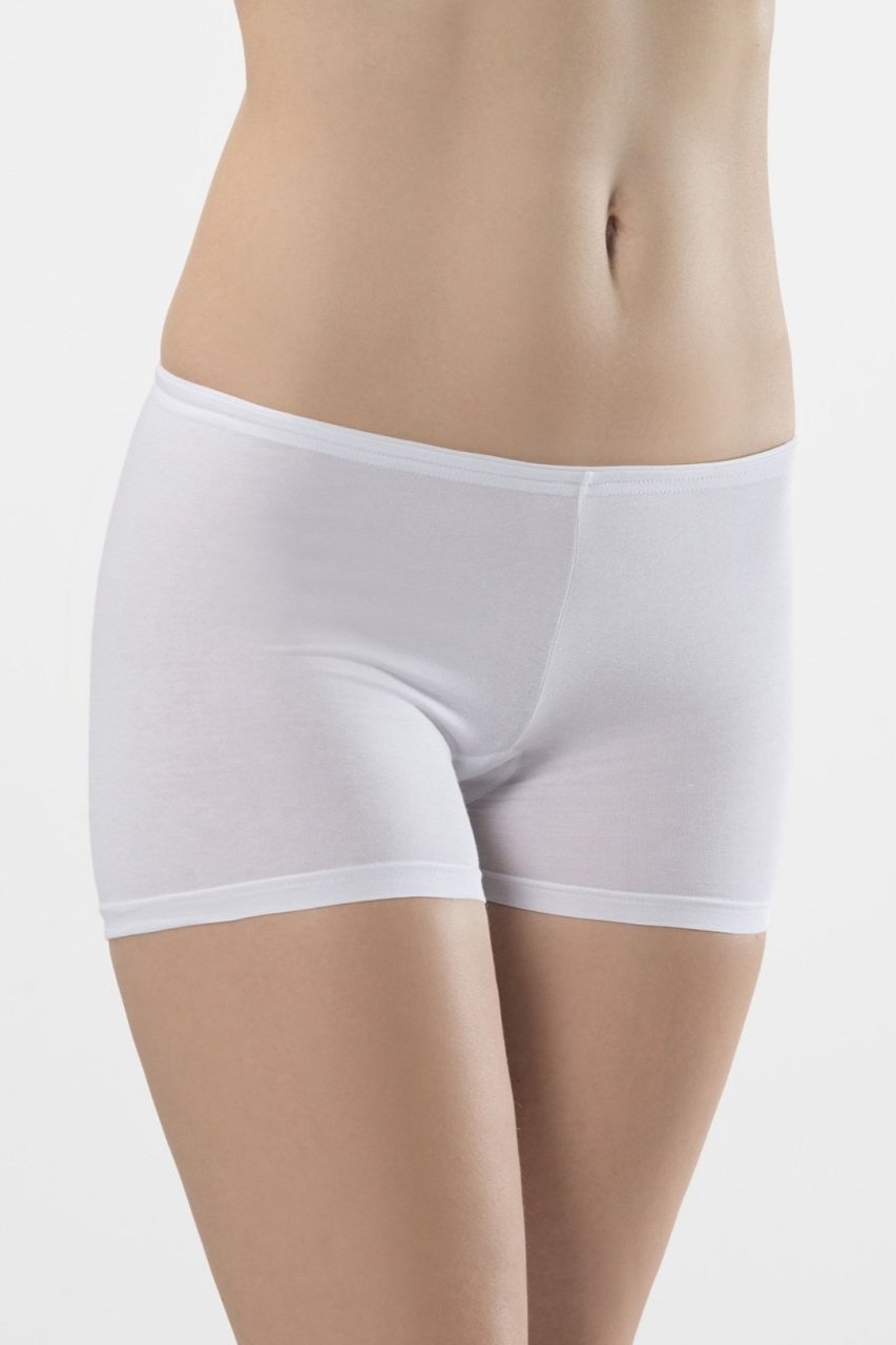 Pamuklu Uzun Paça Kadın Boxer Türen 979 - Beyaz