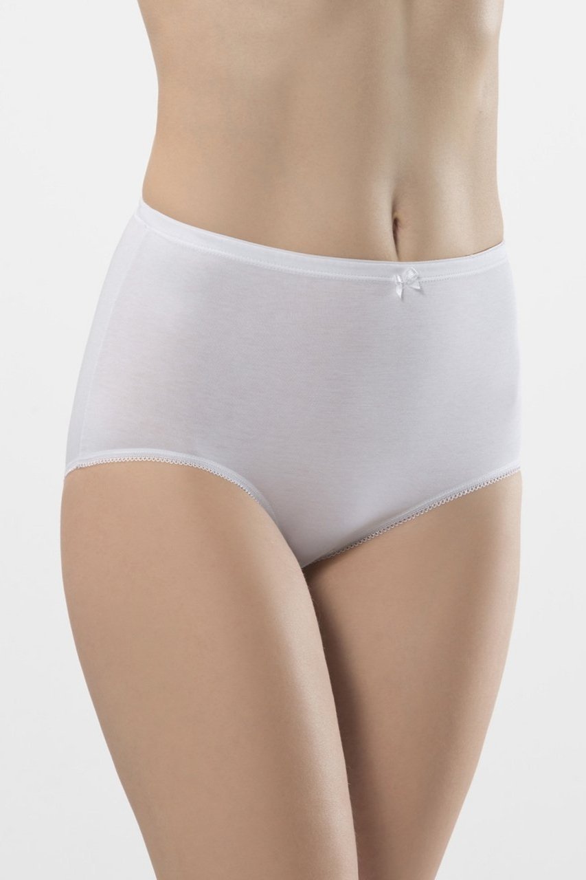 Yüksek Bel Destekli Likralı Külot 2'li Paket Türen 281 - Beyaz