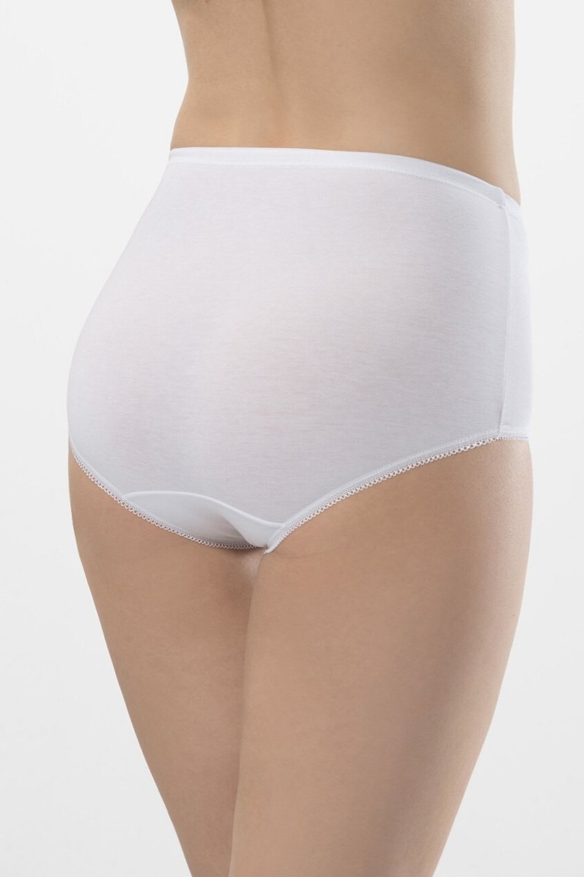 Yüksek Bel Destekli Likralı Külot 2'li Paket Türen 281 - Beyaz