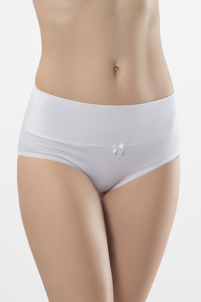 Yüksek Bel Esnek Külot 2'li Paket Türen 964 - Beyaz