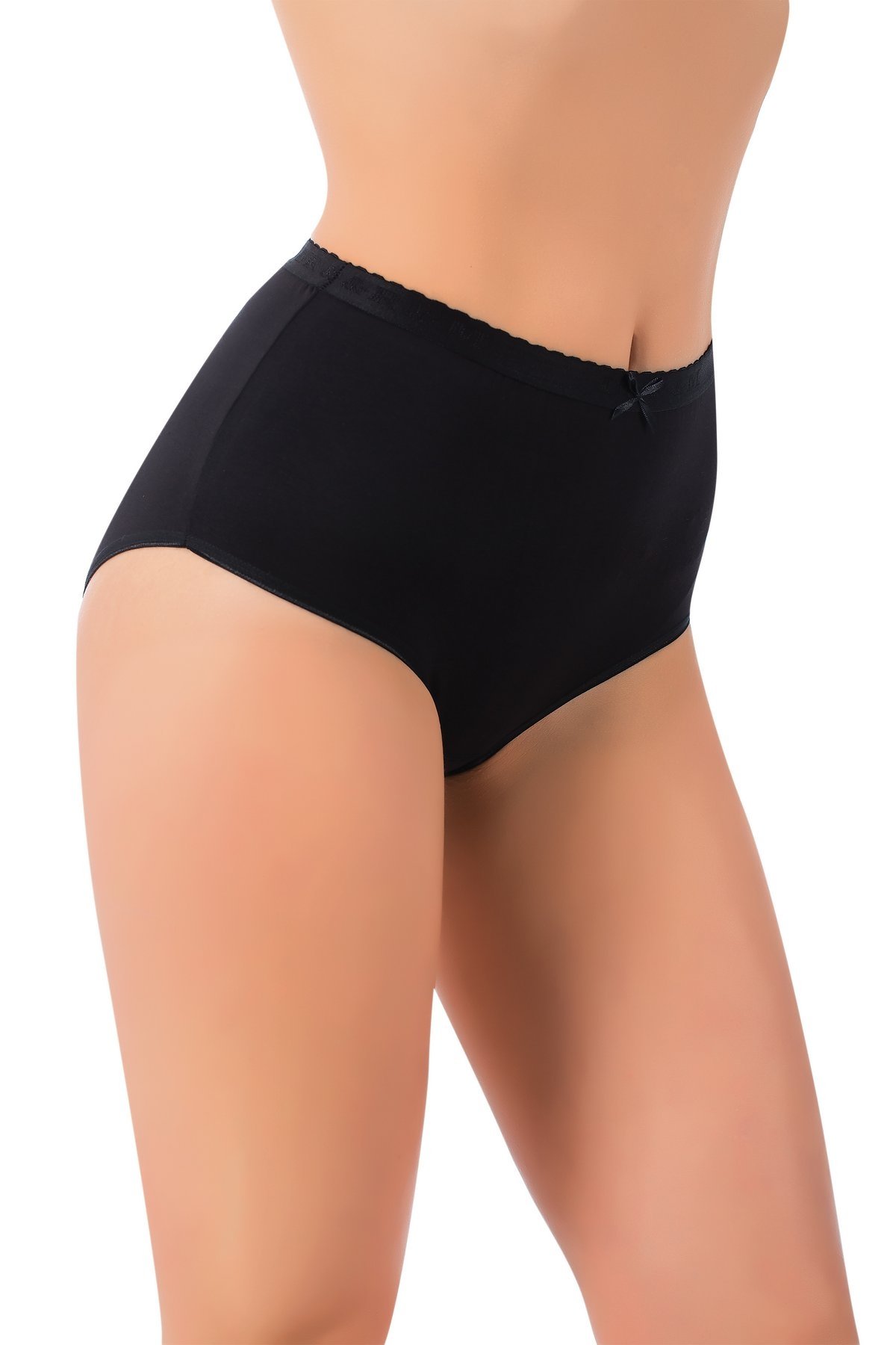 Yüksek Bel Pamuklu Bato Külot Lüx DRM 107 - Siyah