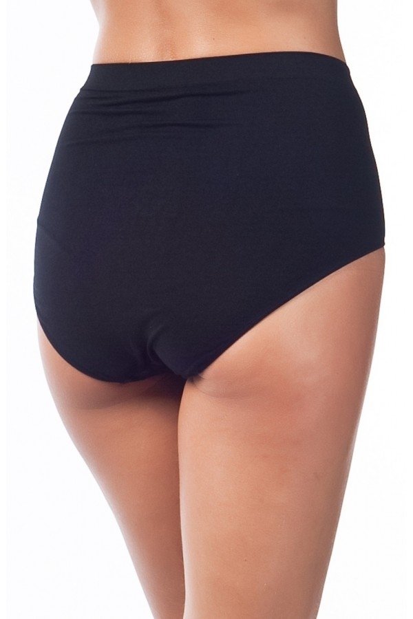Yüksek Bel Dikişsiz Külot Poliamid Elastan Miss Fit 1008 - Siyah