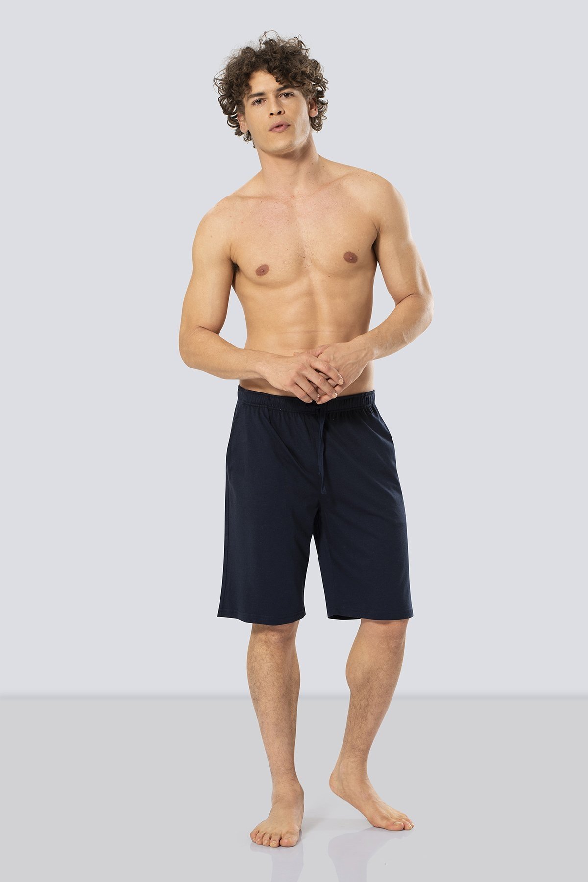 Modal Esnek Bermuda Tek Alt Cacharel 2172 - Lacivert