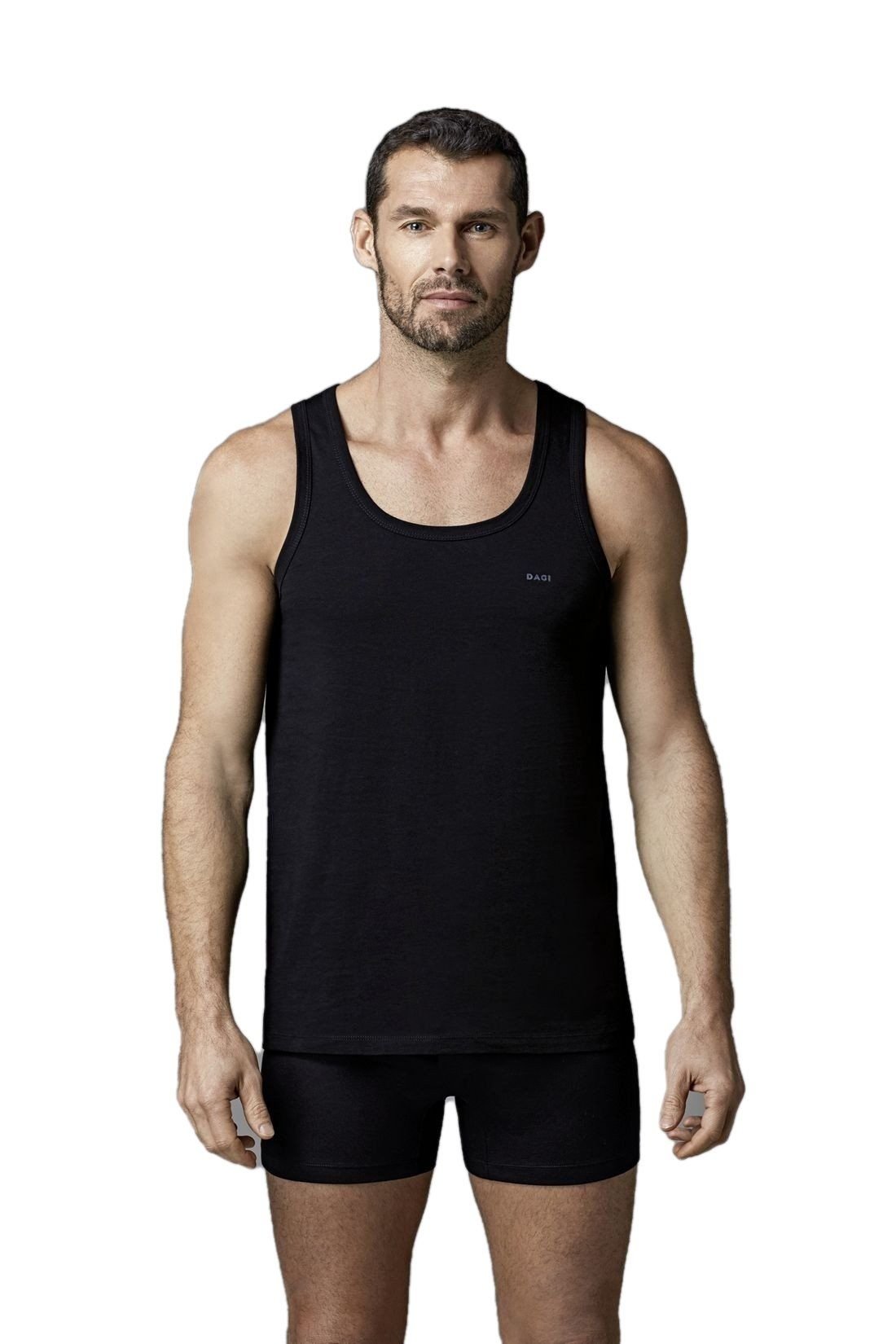 Pamuklu Modal V Yaka Erkek Atlet Dagi 3500 - Siyah