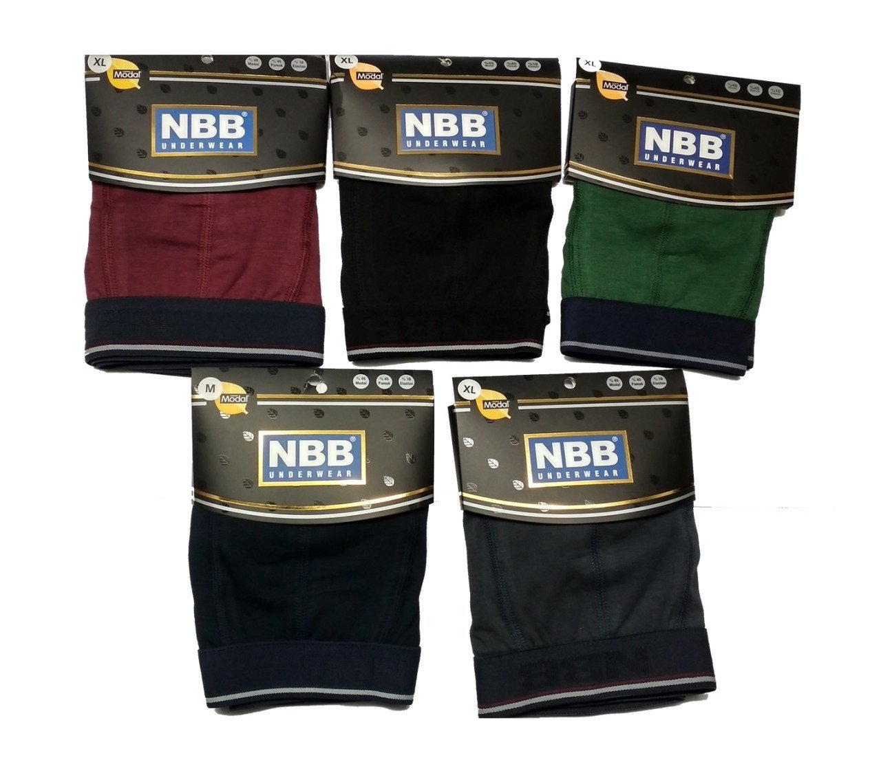 Modal Elastan Yumuşak Boxer NBB 735 - Bordo