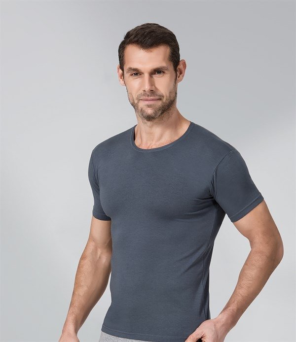 Namaldı Modal Elastan Bisiklet Yaka Erkek Fanila Namaldı 1181 - Görsel 3