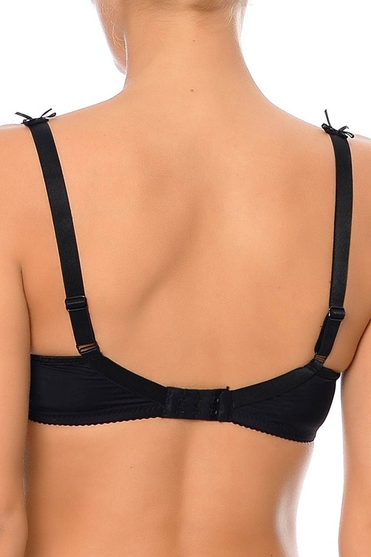 Dantel Detaylı Toparlayıcı Sütyen NBB 3613 - Siyah