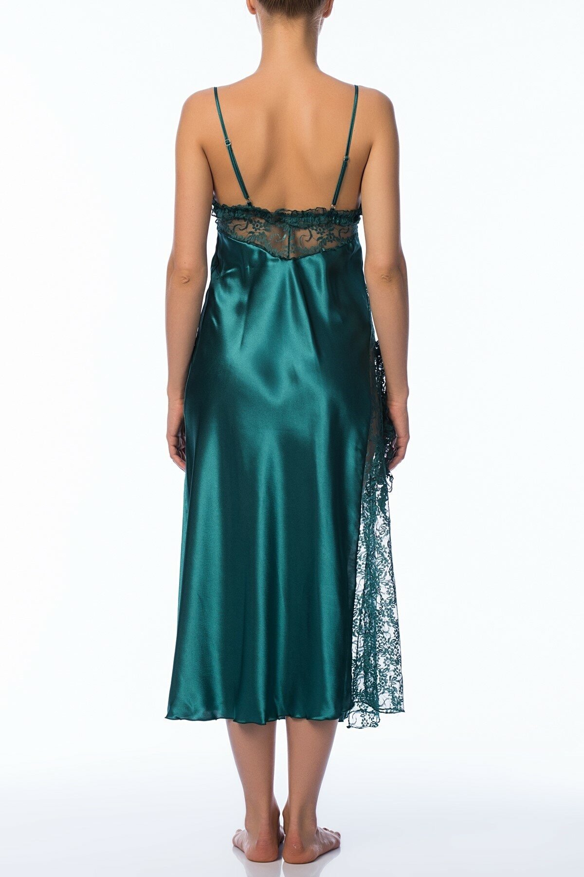 NBB Nefes Alan Polyamid Elastan Kadın Gecelik NBB 3704 - Görsel 8