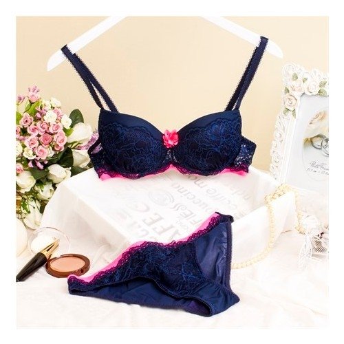 NBB Dantelli Astar Kaplı Sütyen Külot Takımı NBB 4386 - Görsel 4