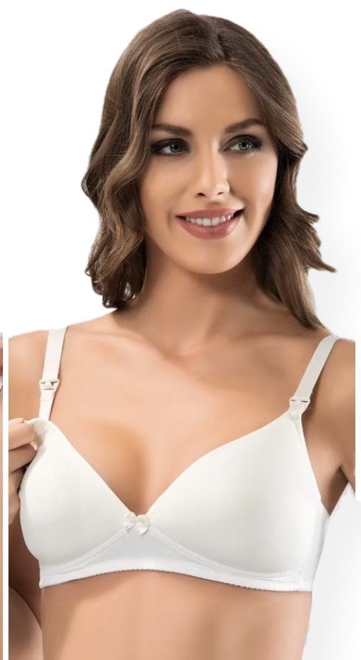 Balensiz Klipsli Emzirme Sütyeni NBB 3629 - Ekru