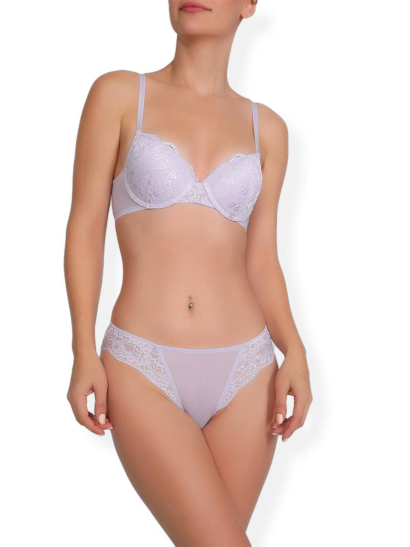 NBB Dantel Detaylı Destekli Sütyen Külot Takımı NBB 4493