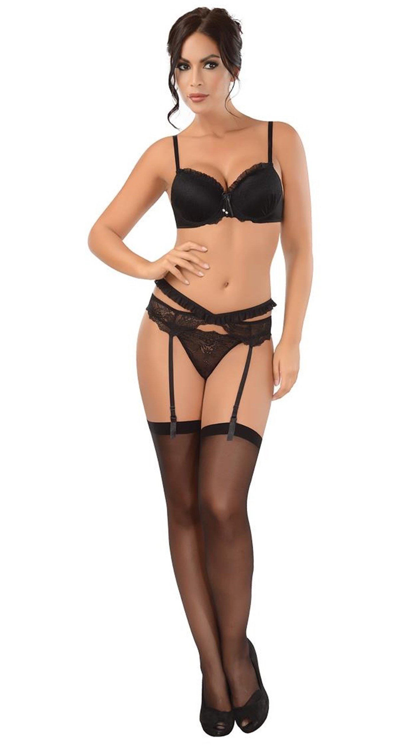 NBB Desteksiz Sütyen Jartiyer Takım NBB 4348