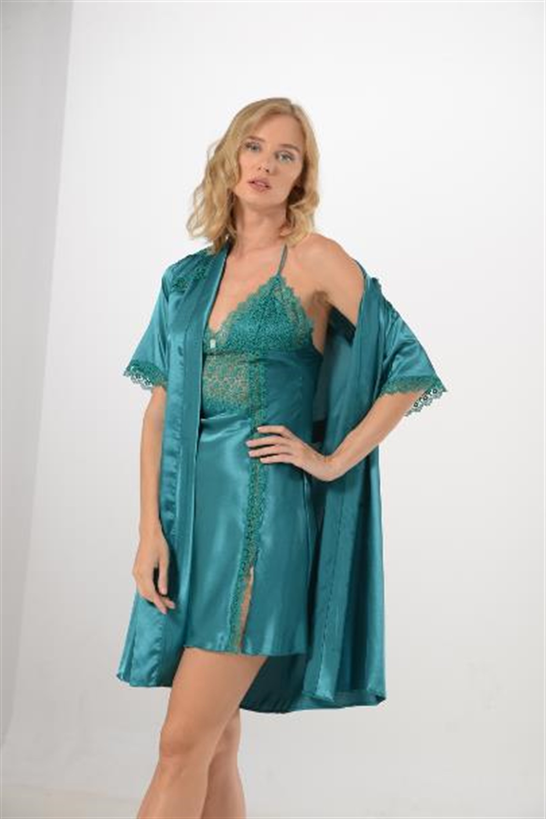 NBB Fantazi Dantel Detaylı Kadın Gecelik NBB 3309 - Görsel 2