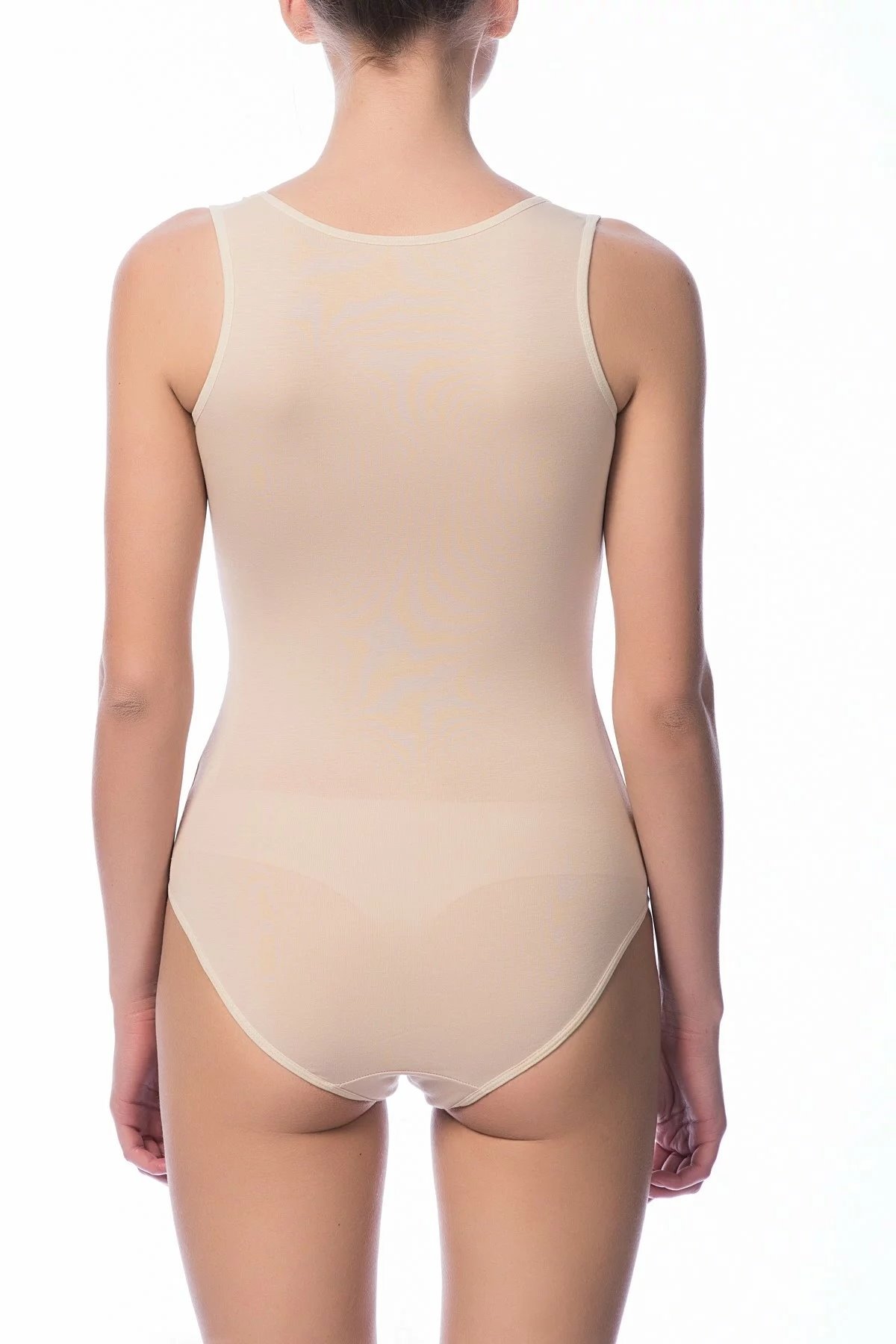 Geniş Askılı Çıtçıtlı Body NBB 2940 - Ten