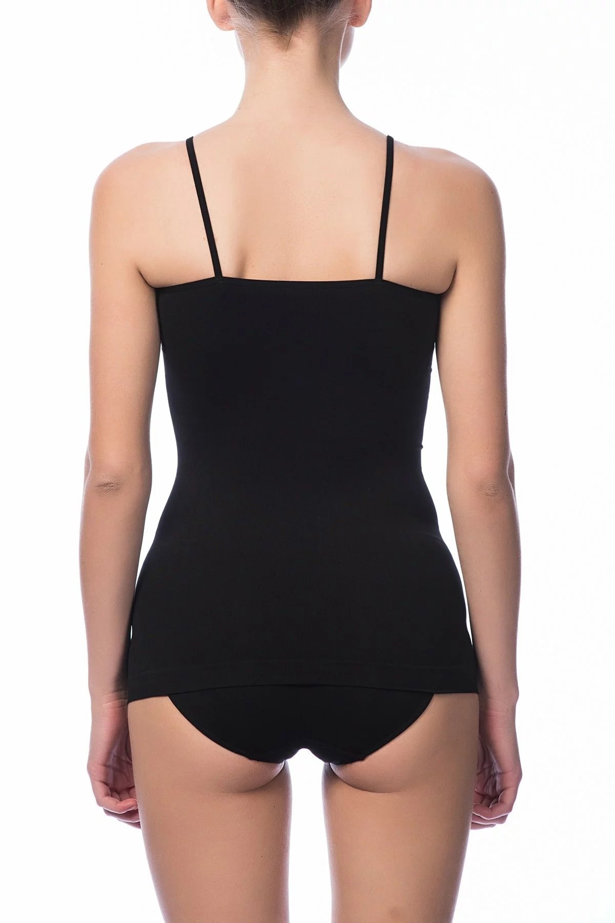 Dikişsiz İnce Askılı Atlet NBB 2433 - Siyah