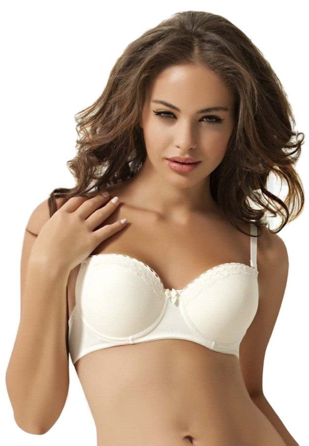 Çelik Balenli Destekli Yarım Kap Sütyen NBB 3591 - Ekru