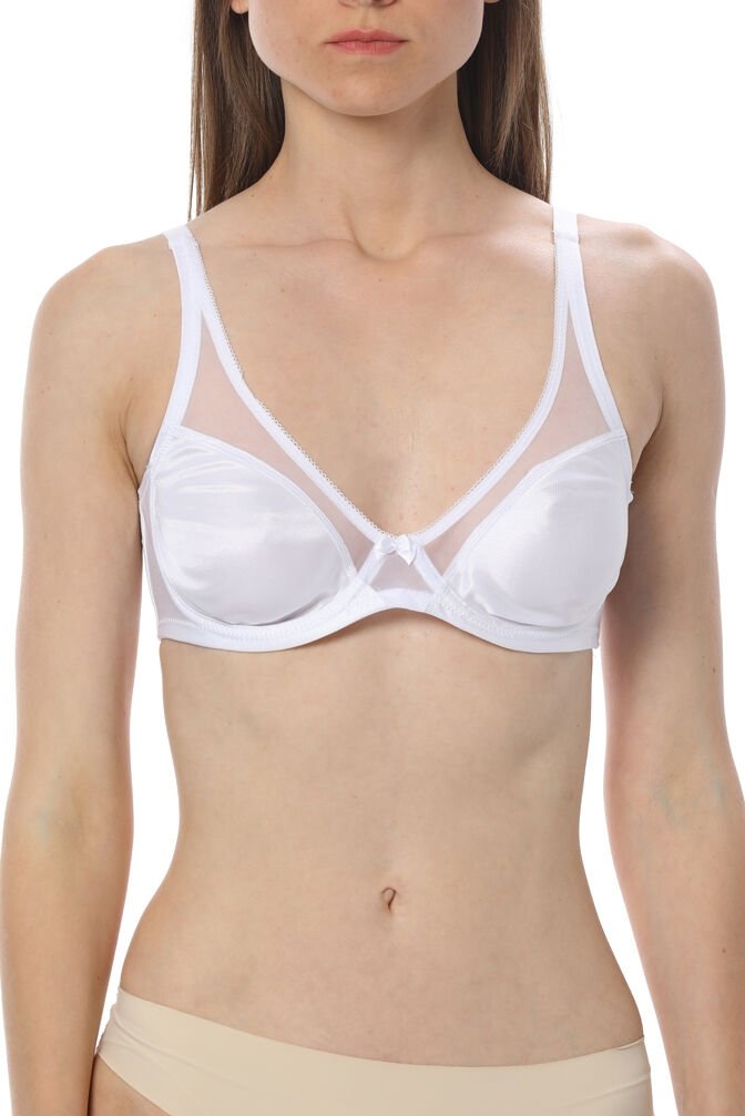 Tam Kap Balenli Toparlayıcı Sütyen NBB 358 - Beyaz