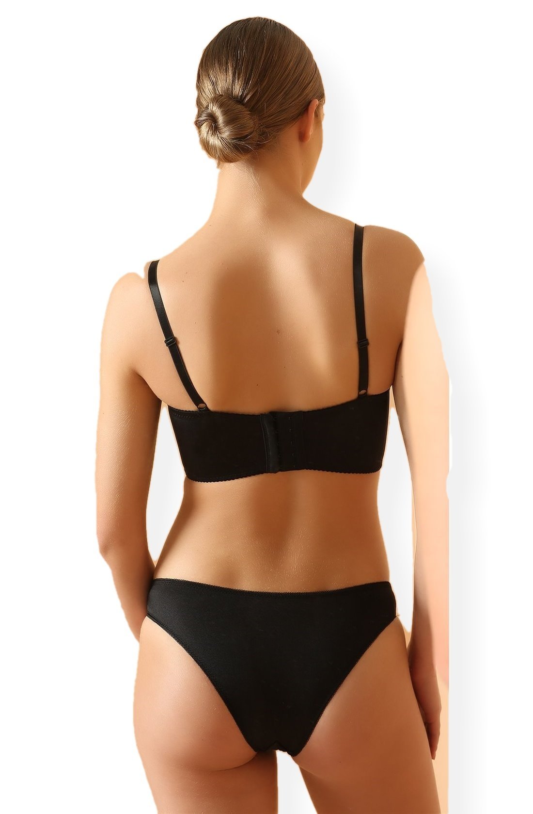 NBB Dantelli Elastik Yarım Bralet Büstiyer Külot Takımı NBB 4614 - Görsel 2