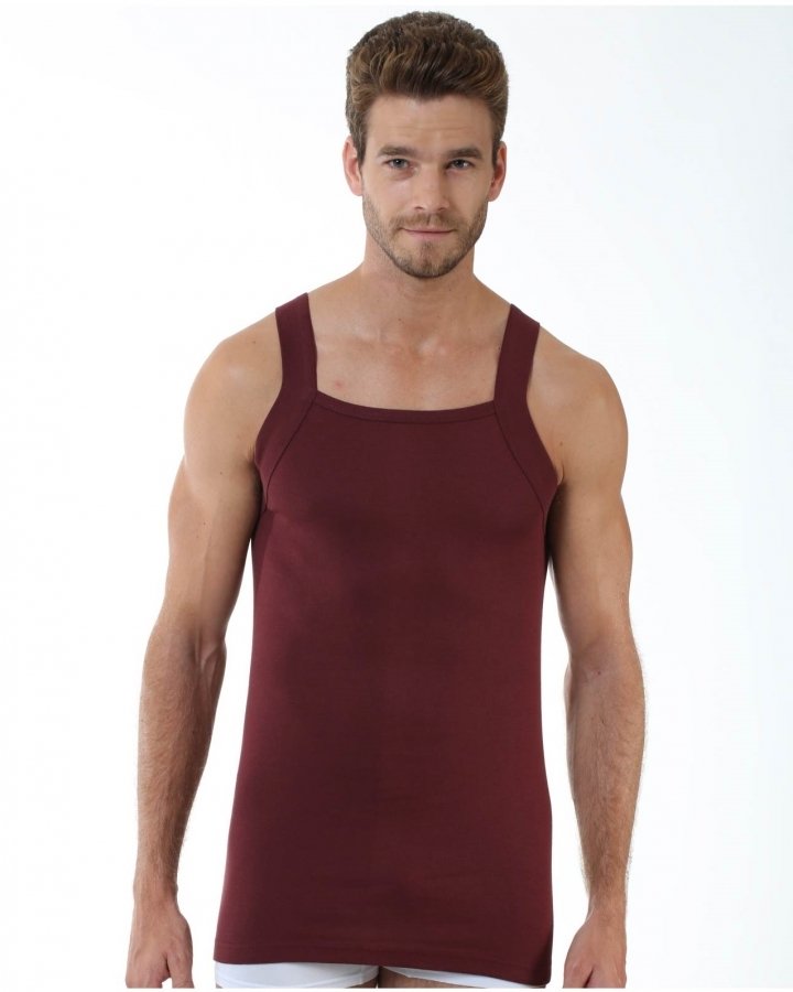 Pamuklu Askılı Spor Atlet Öztaş 1029 - Bordo