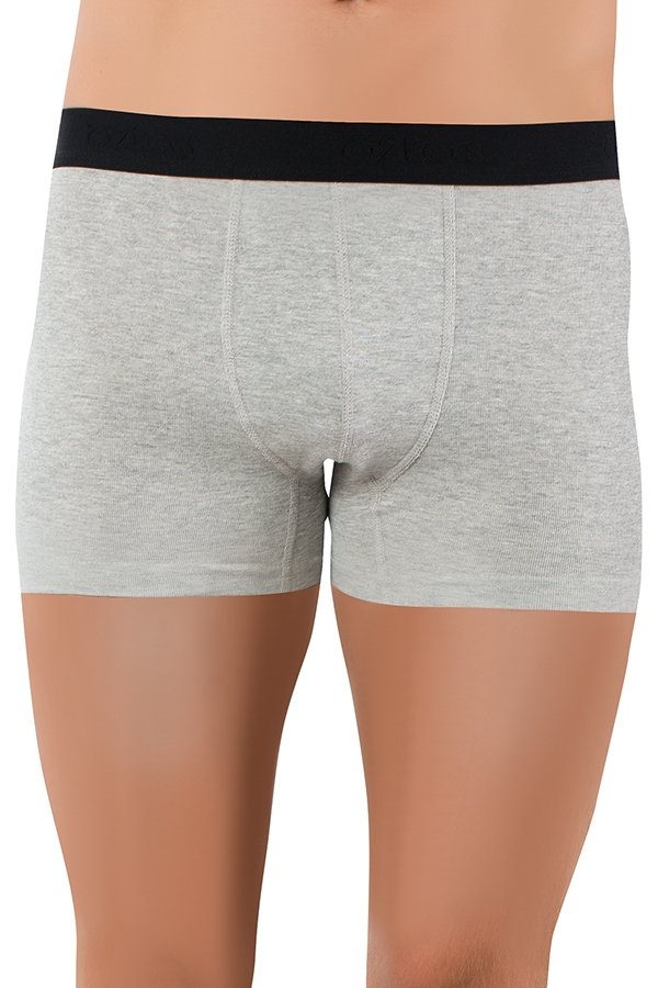 Likralı Modal Boxer Öztaş 1710 - Gri Melanj