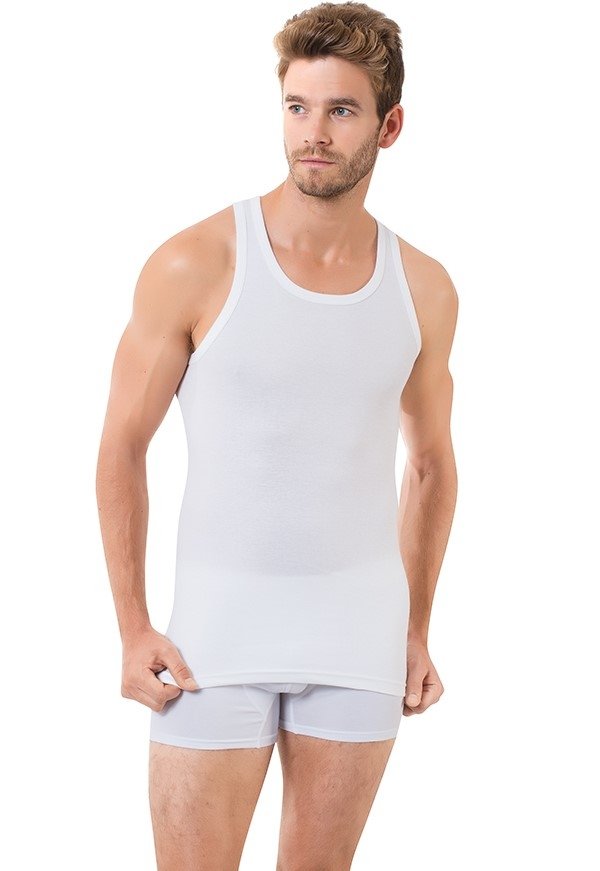 Ribana Pamuklu Beyaz Atlet Öztaş 1069 - Beyaz