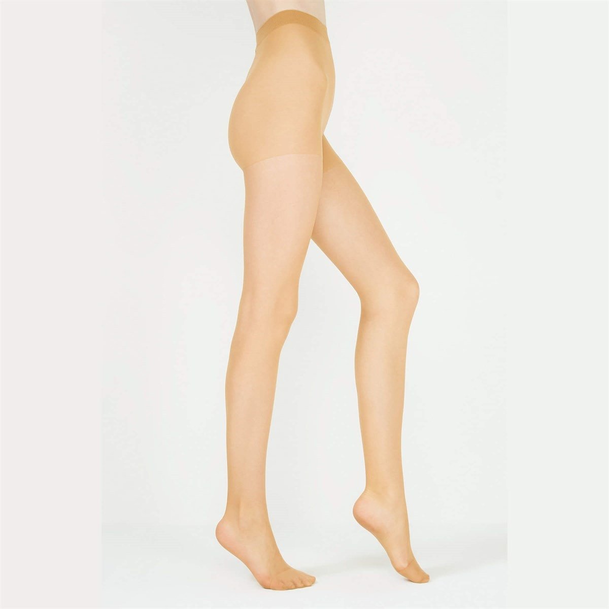 İnce Parlak Düşük Denye Külotlu Çorap Penti 0001 - Ten (57)