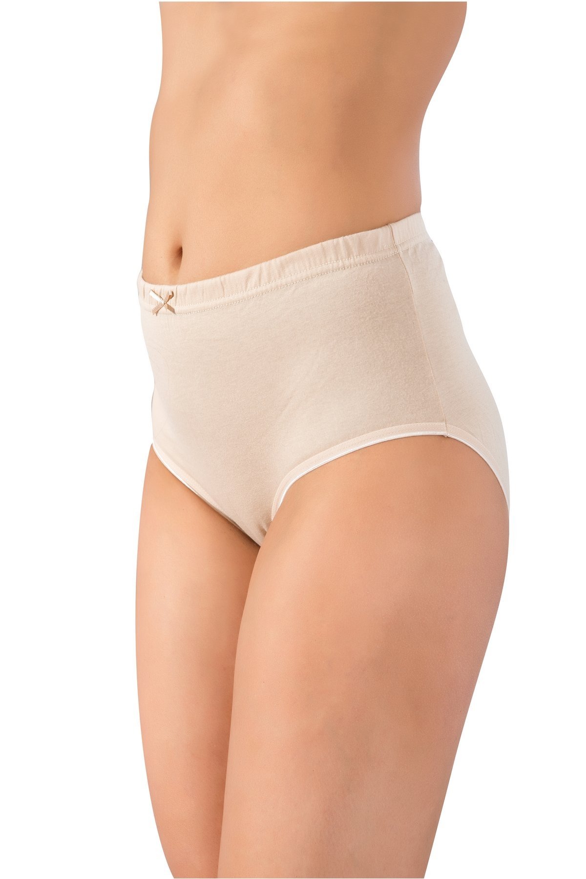 Yüksek Bel Pamuklu Bayan Bato Külot Lüx DRM 096 - Ten