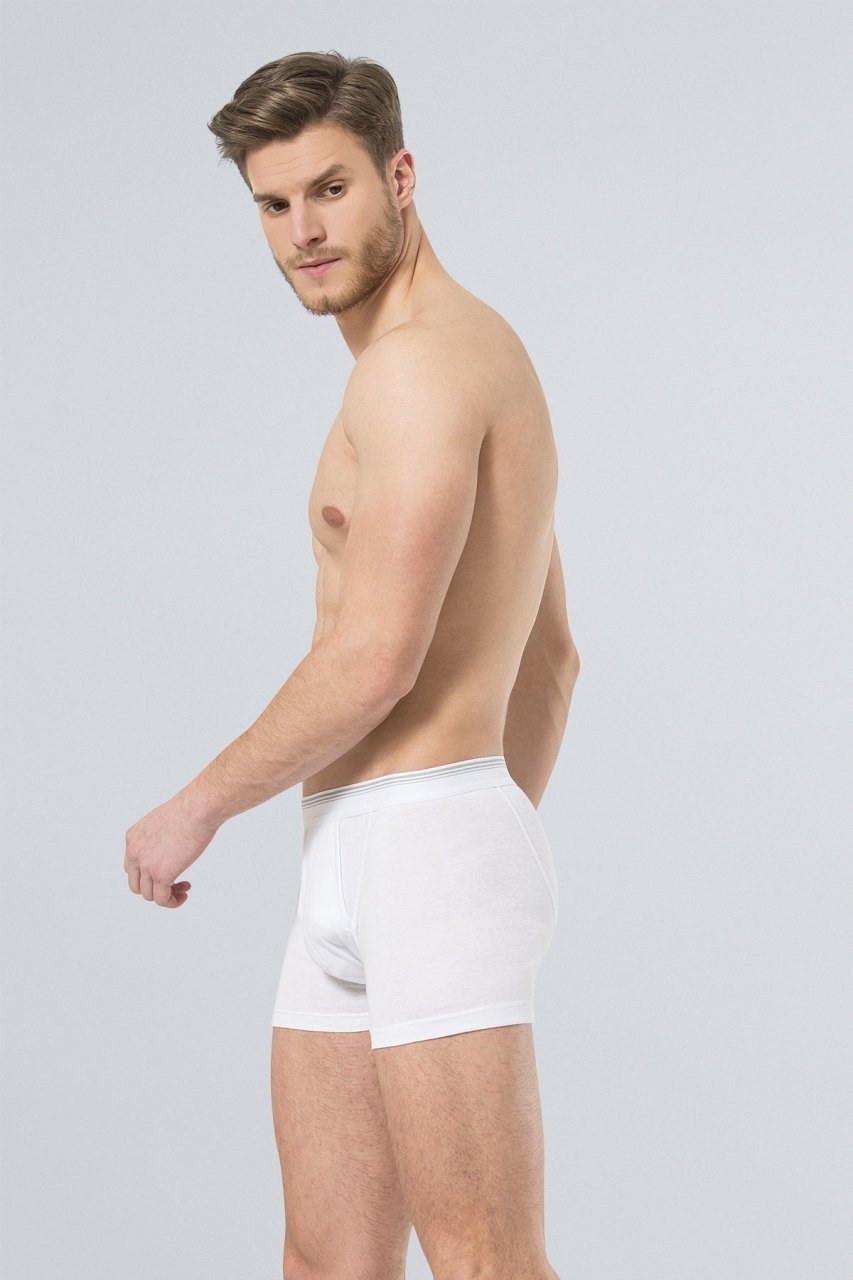 Ribana Kemerli Paçalı Boxer Türen 119 - Beyaz