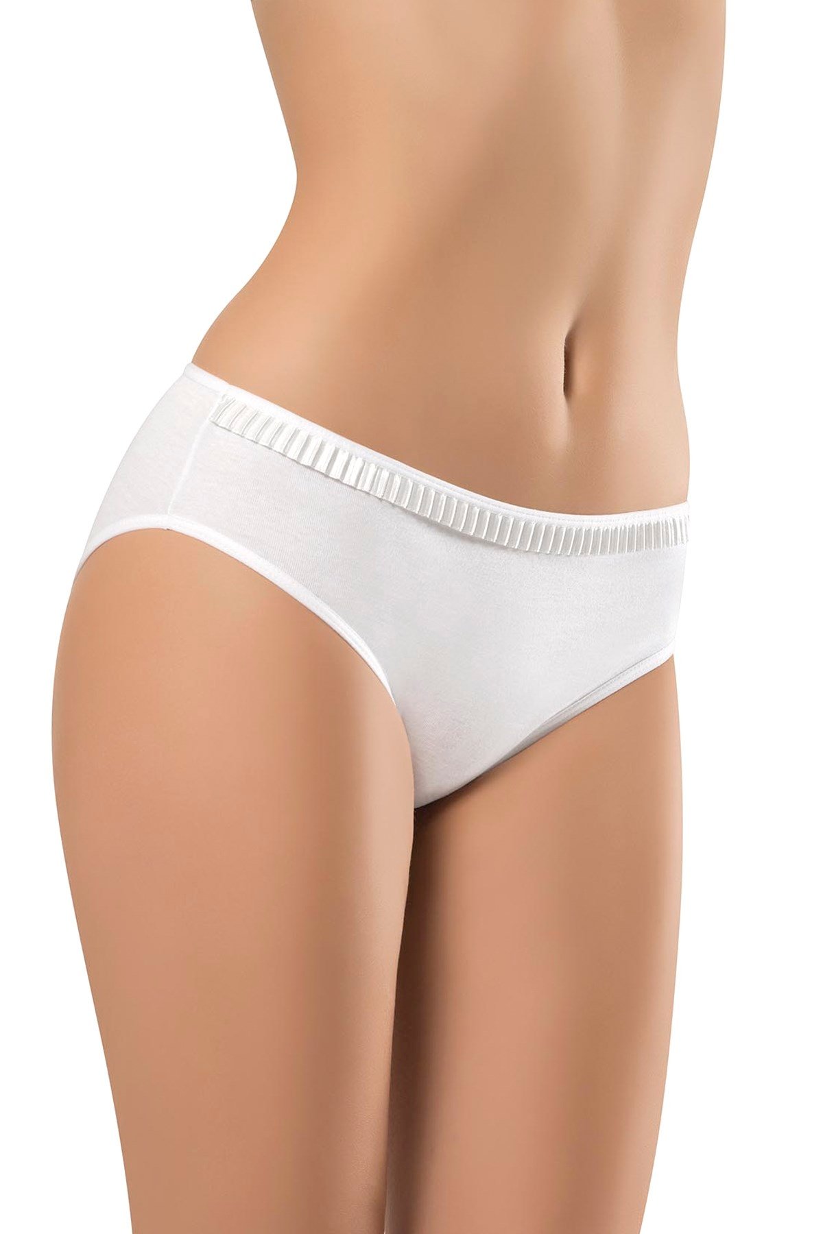 Yüksek Pamuk Oranlı Rahat Slip Külot Erdem 7503 - Beyaz