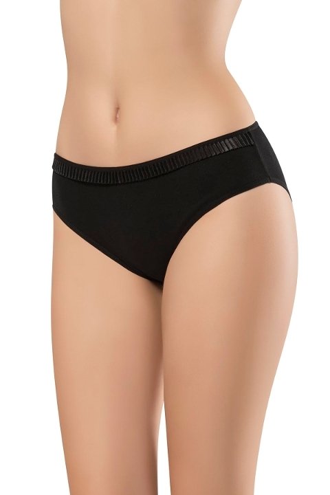 Yüksek Pamuk Oranlı Rahat Slip Külot Erdem 7503 - Siyah