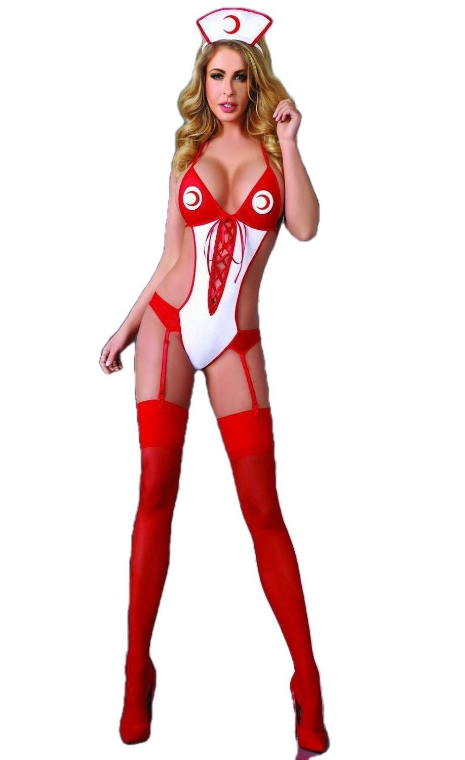 For Dreams Jartiyerli Yüksek Bel Hemşire Kostümü For Dreams 8002