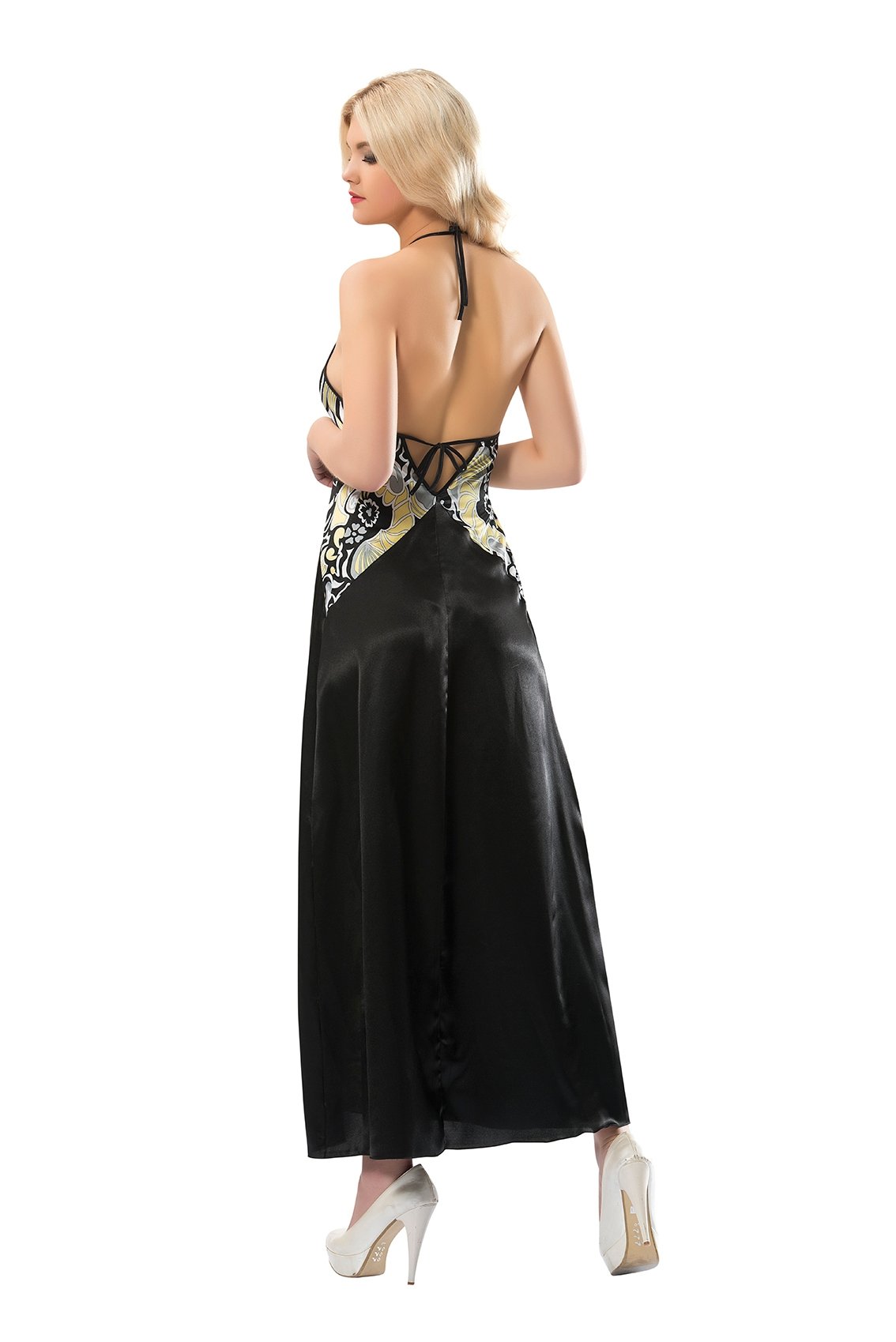 Sistina Saten Dantel Biye Tek Parça Gecelik Sistina 086 - Görsel 2