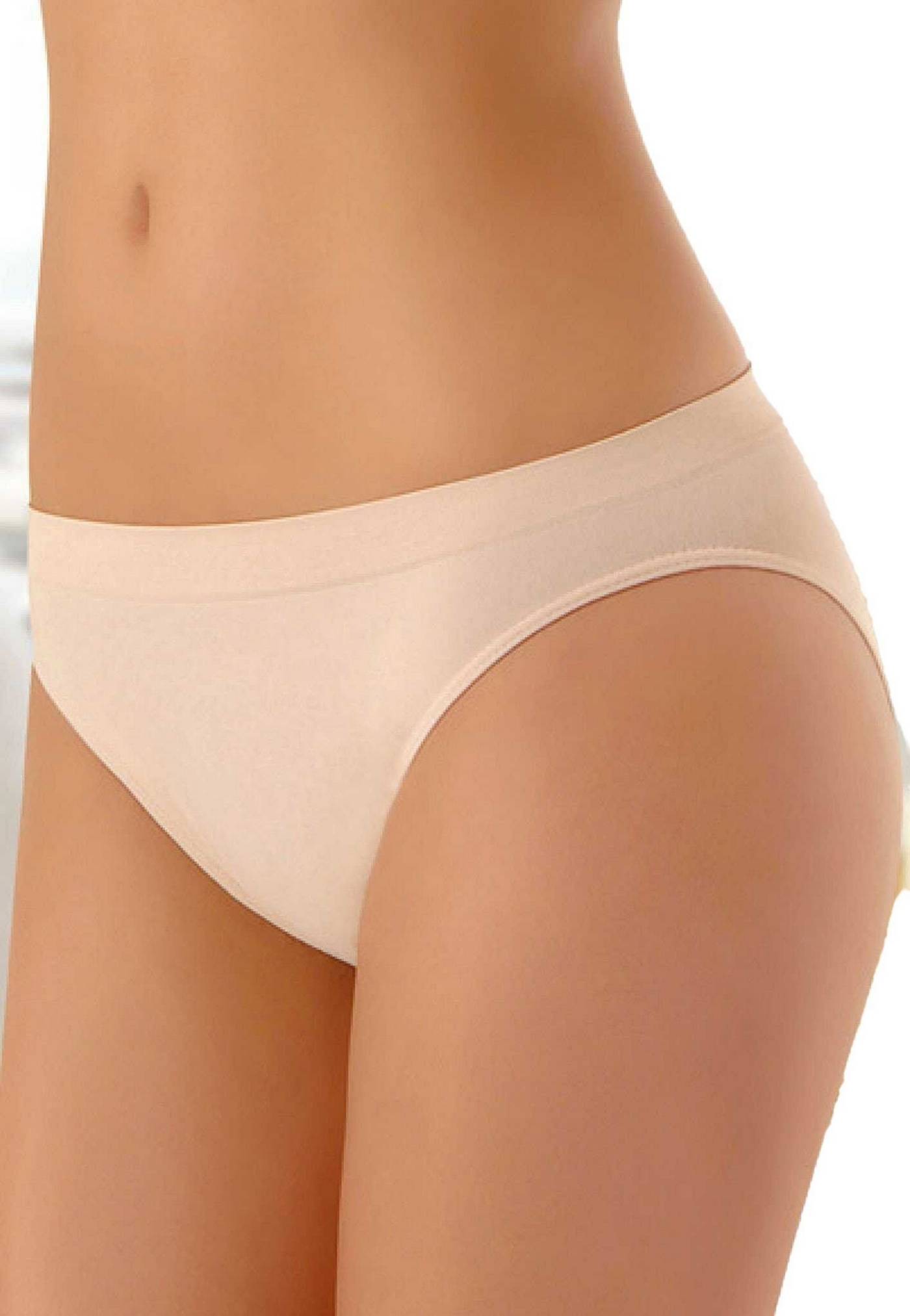 Dikişsiz Pamuklu Slip Külot Sistina 730 - Ten