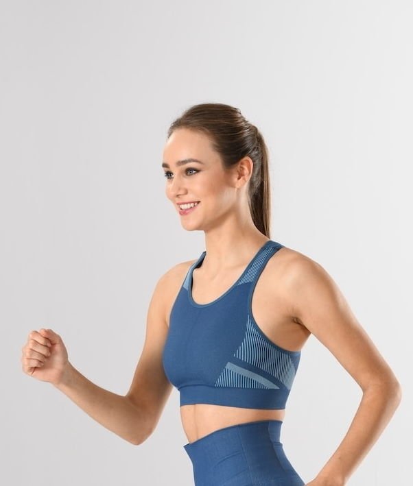 Dört Yönlü Esnek Spor Büstiyer Miss Fit 11178 - Mavi