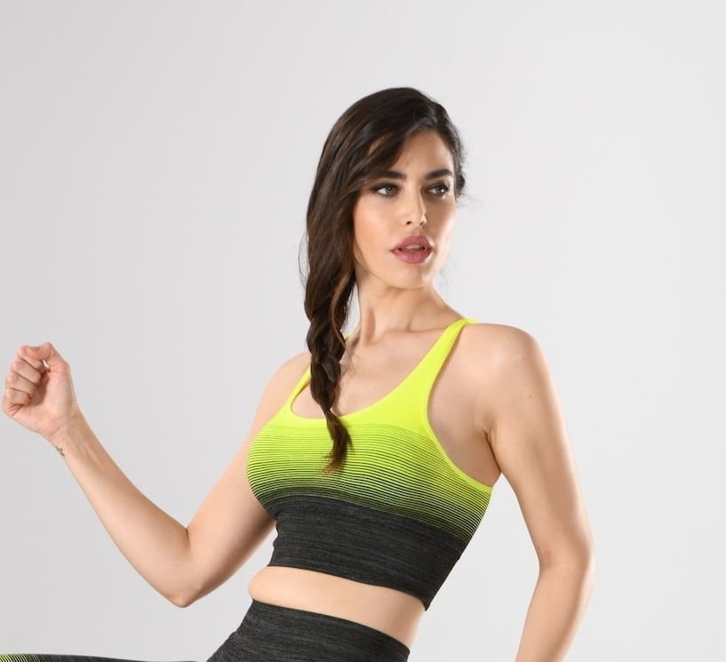 Dikişsiz Performans Kumaşlı Sporcu Büstiyer Miss Fit 11177 - MultiColor