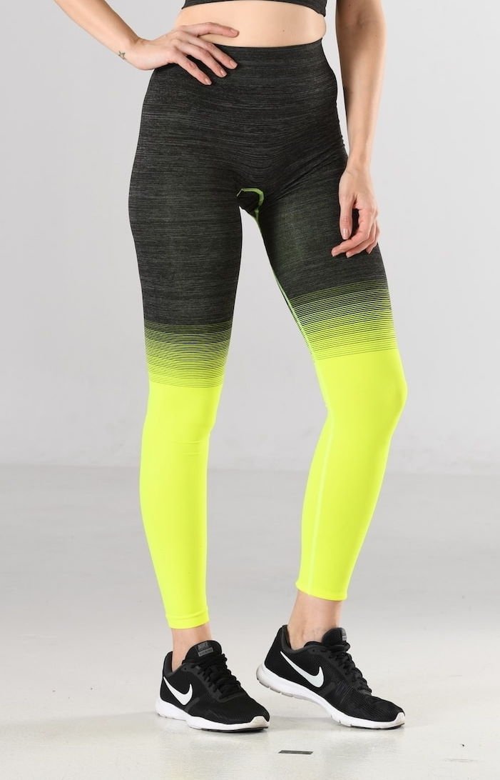 Dört Yönlü Esnek Kadın Tayt Fitness Miss Fit 35547 - MultiColor