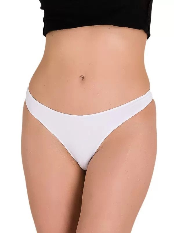 Minimal İp Detaylı String Pamuklu Külot İmer 4370 - Beyaz