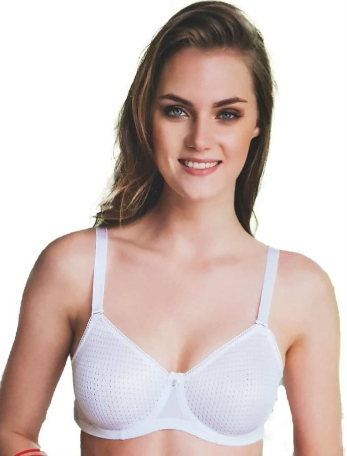 Dantel Detaylı Balenli Toparlayıcı Sütyen Yeni İnci 1710 - Beyaz