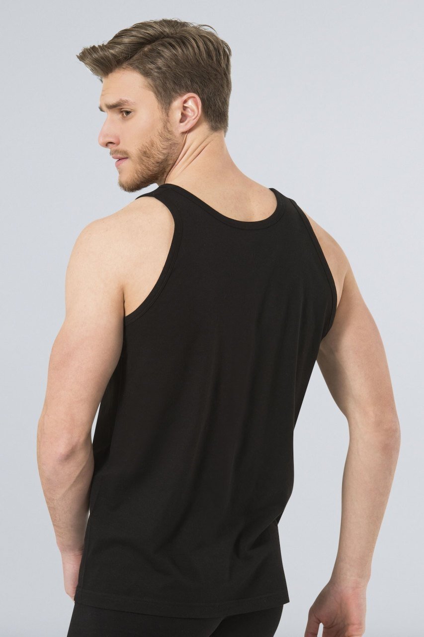 Bantlı Siyah Atlet 2'li Paket Türen 110 - Siyah