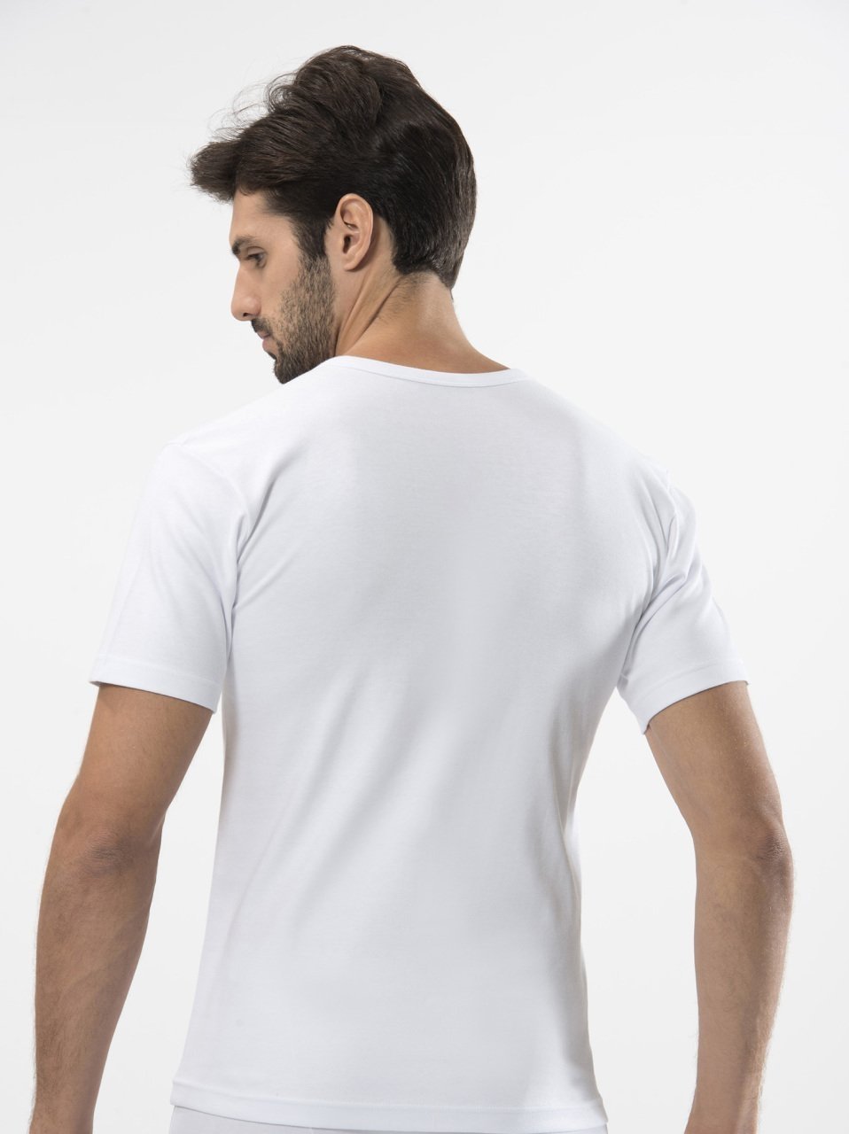 Pamuklu Ribana Askılı Erkek Atlet Türen 106 - Beyaz