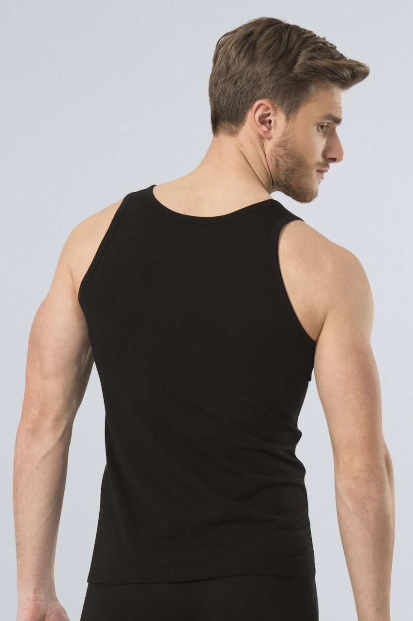 Likralı Siyah Erkek Atlet Türen 163 - Siyah