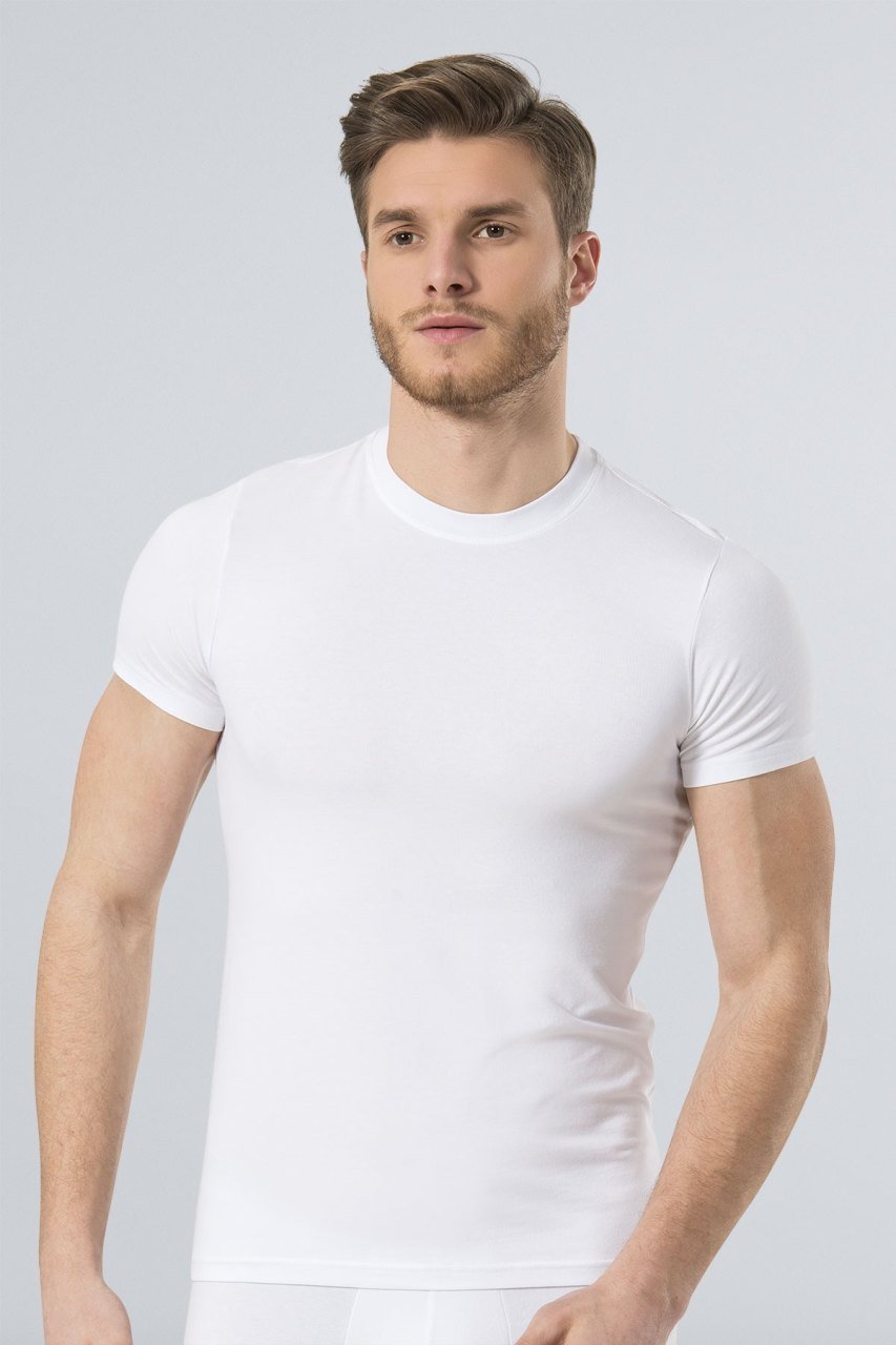 Pamuklu Likralı Beyaz Atlet Türen 164 - Beyaz