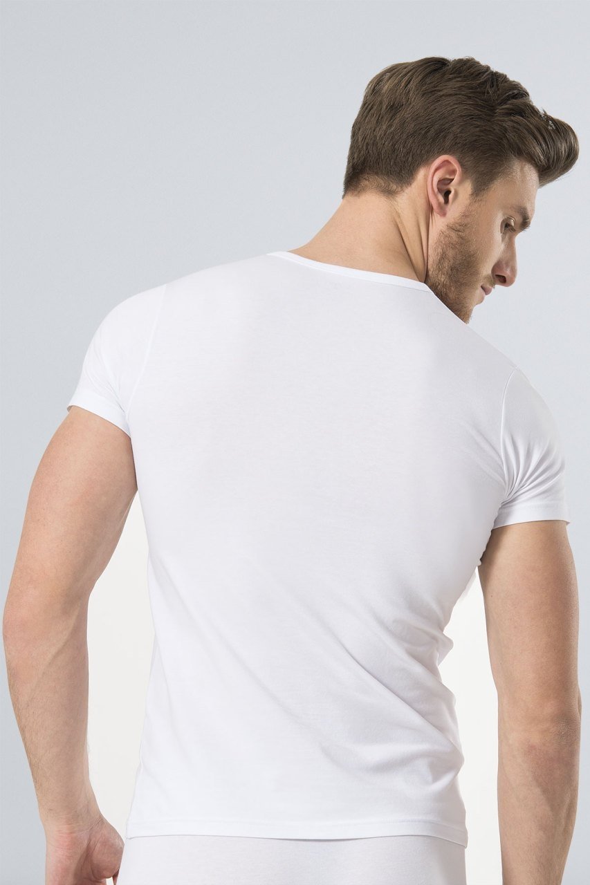 Pamuklu Likralı Kolsuz Atlet Türen 169 - Beyaz