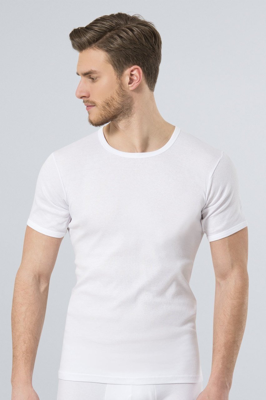 Ribana Pamuklu O Yaka Erkek Fanila Türen 102 - Beyaz