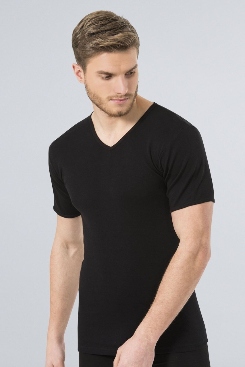 Ribana V Yaka Siyah Erkek Atlet Türen 156 - Siyah