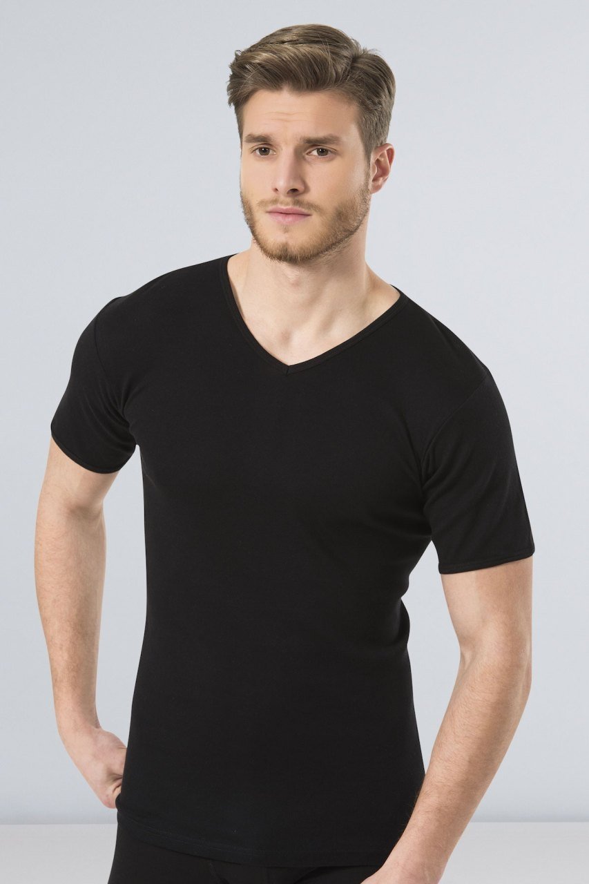 Ribana V Yaka Siyah Erkek Atlet Türen 156 - Siyah